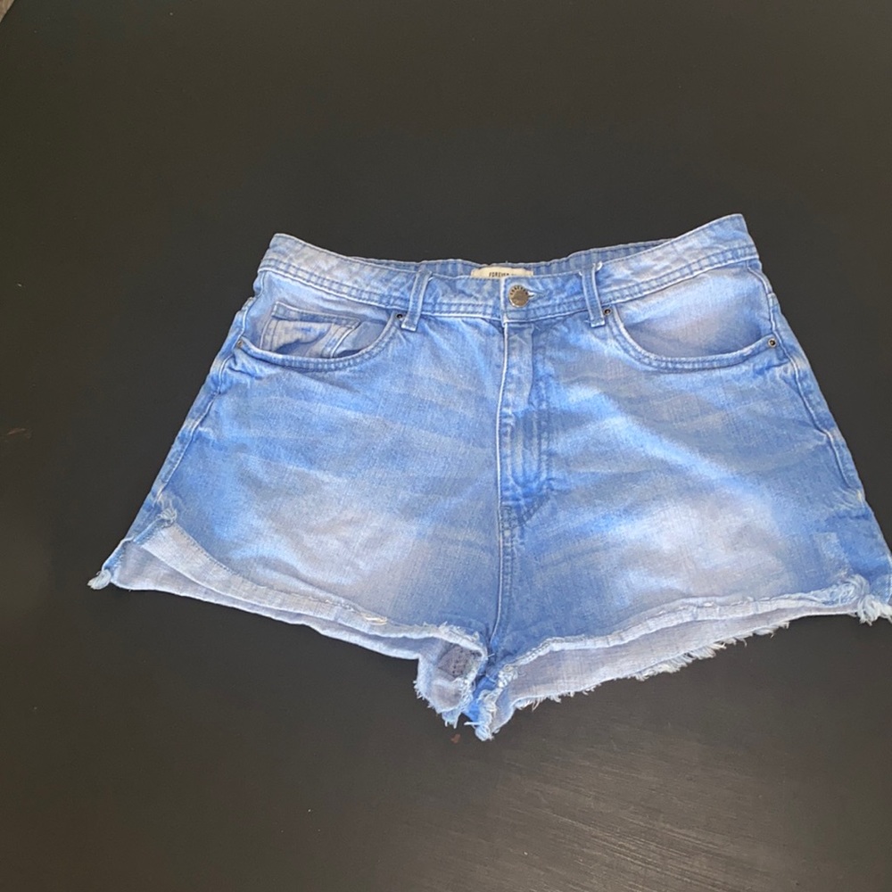 Size 30 blue Jean shorts from forever 21